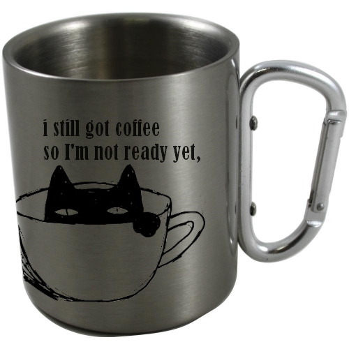 Srebrny Kubek z Zapięciem KOT